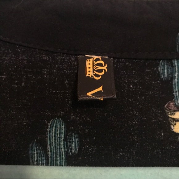 Mini cactus print shirt dress - Picture 2 of 4